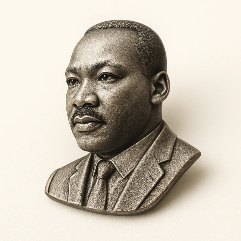 Martin Luther King's 3D Metal Lapel pins - CustomBlitz.com