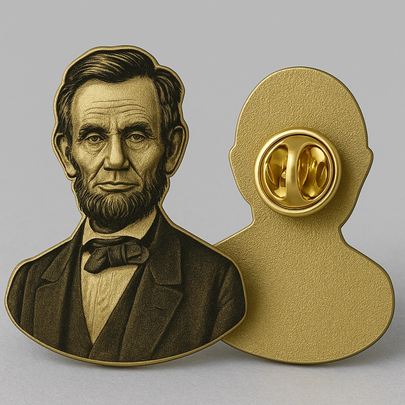 Abraham Lincoln’s Metal Lapel Pins Badges - CustomBlitz.com