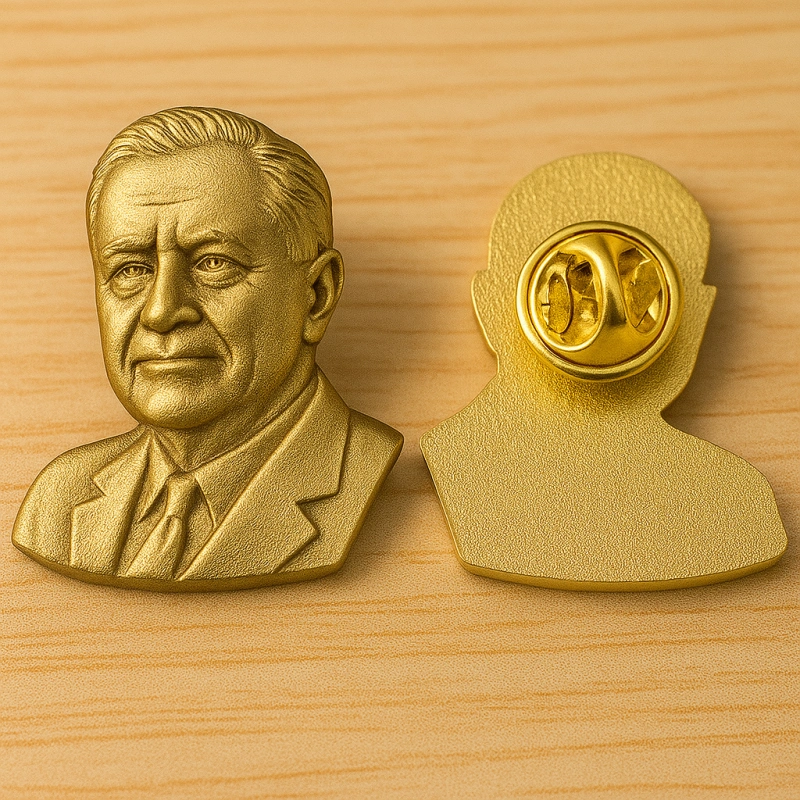 Franklin D. Roosevelt’s 3D Metal Lapel Pins Badges - CustomBlitz.com