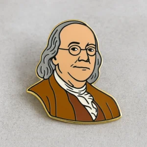 Benjamin Franklin’s Enamel Lapel Pins Badges - CustomBlitz.com