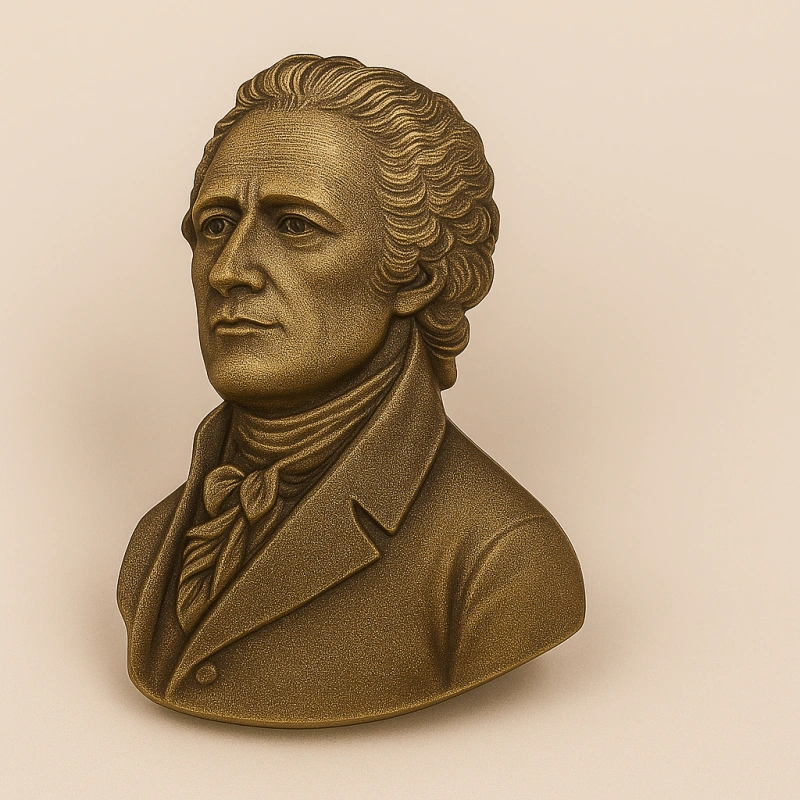 Alexander Hamilton’s 3D Metal Lapel Pins Badges - CustomBlitz.com