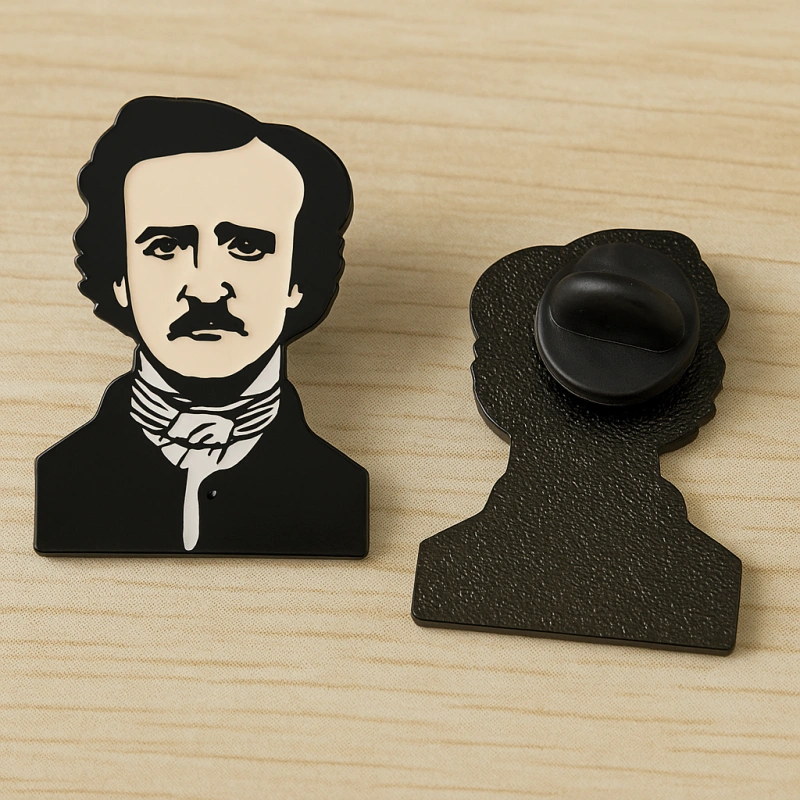 Edgar Allan Poe’s Lapel Pins Badges - CustomBlitz.com