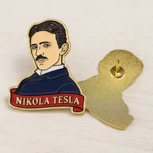 Nikola Tesla’s Enamel Lapel Pins Badges - CustomBlitz.com
