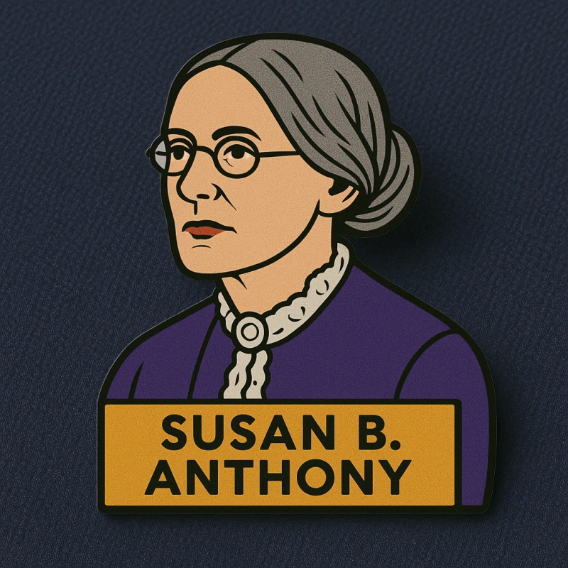 Susan B. Anthony’s Enamel Lapel Pins & Badges - CustomBlitz.com