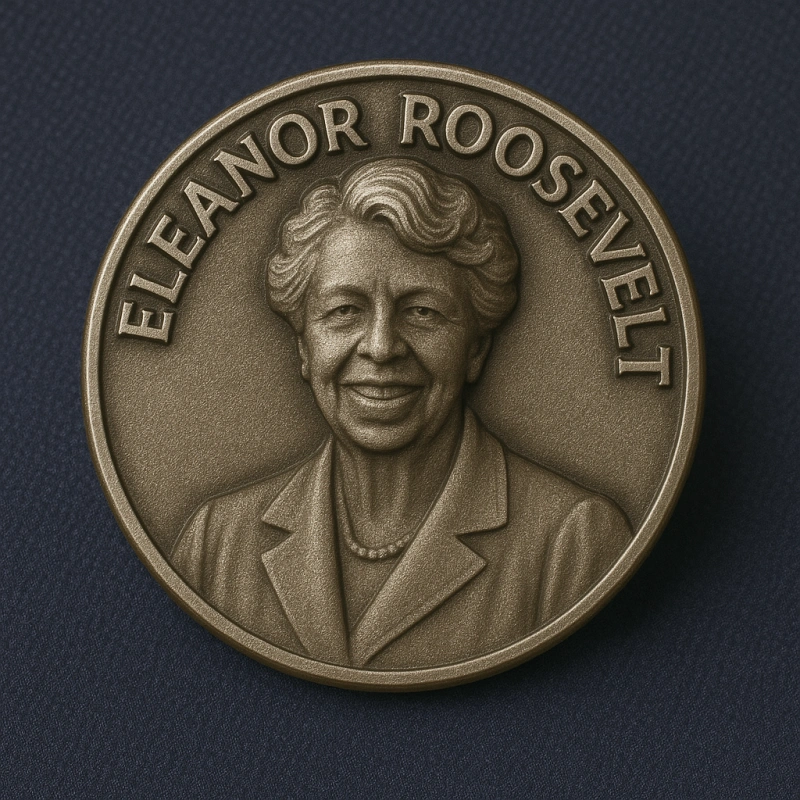 Eleanor Roosevelt’s Metal Lapel Pins - CustomBlitz.com
