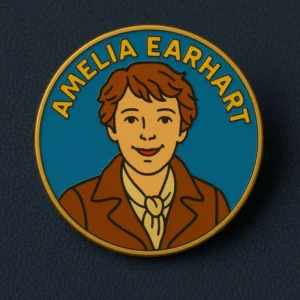 Amelia Earhart's Enamel Lapel Pins - CustomBlitz.com