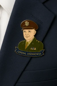 Custom General Eisenhower's Military Lapel Pins, Badges Usage scenario - CustomBlitz.com
