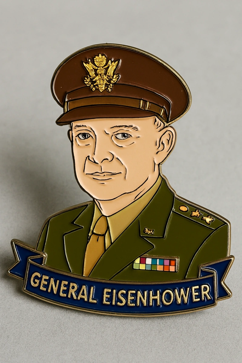 Custom General Eisenhower's Military Lapel Pins, Badges - CustomBlitz.com