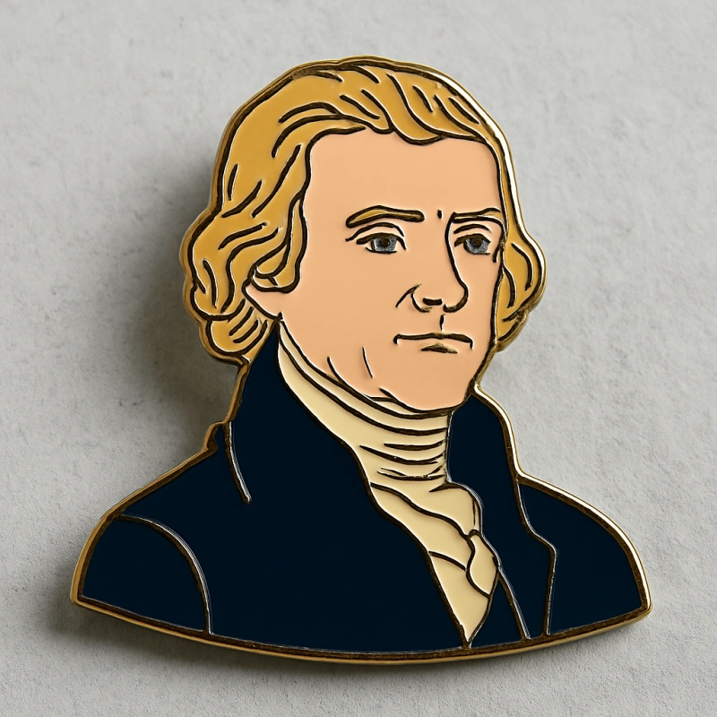 Custom Thomas Jefferson’s Lapel Pins Badges - CustomBlitz.com