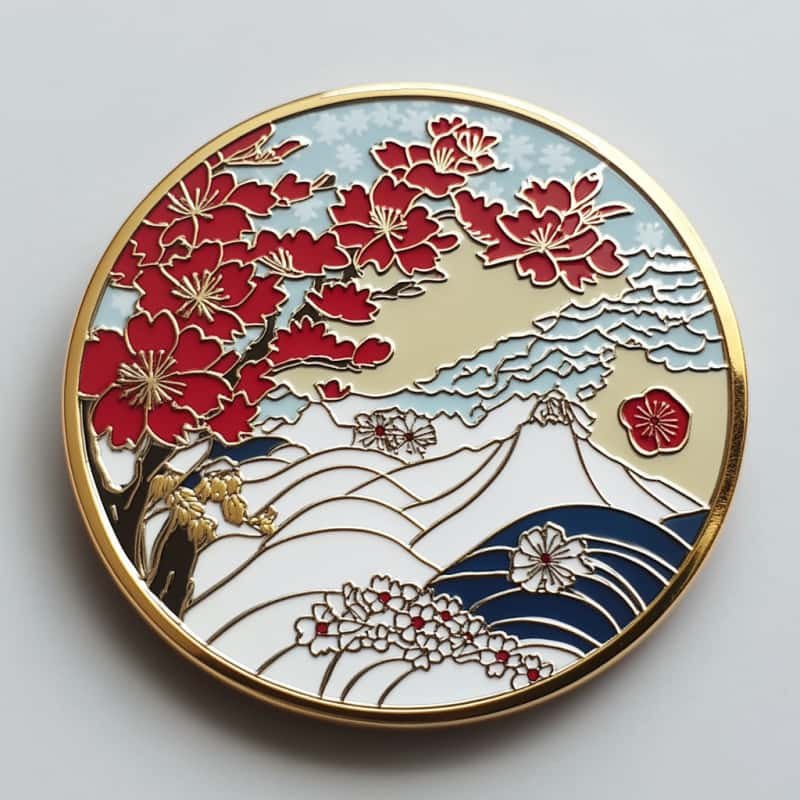 Custom Japan Lapel Pins & Magnets - CustomBlitz.com