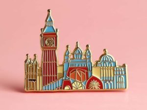 Custom England Landmarks Lapel Pins & Magnets - CustomBlitz.com