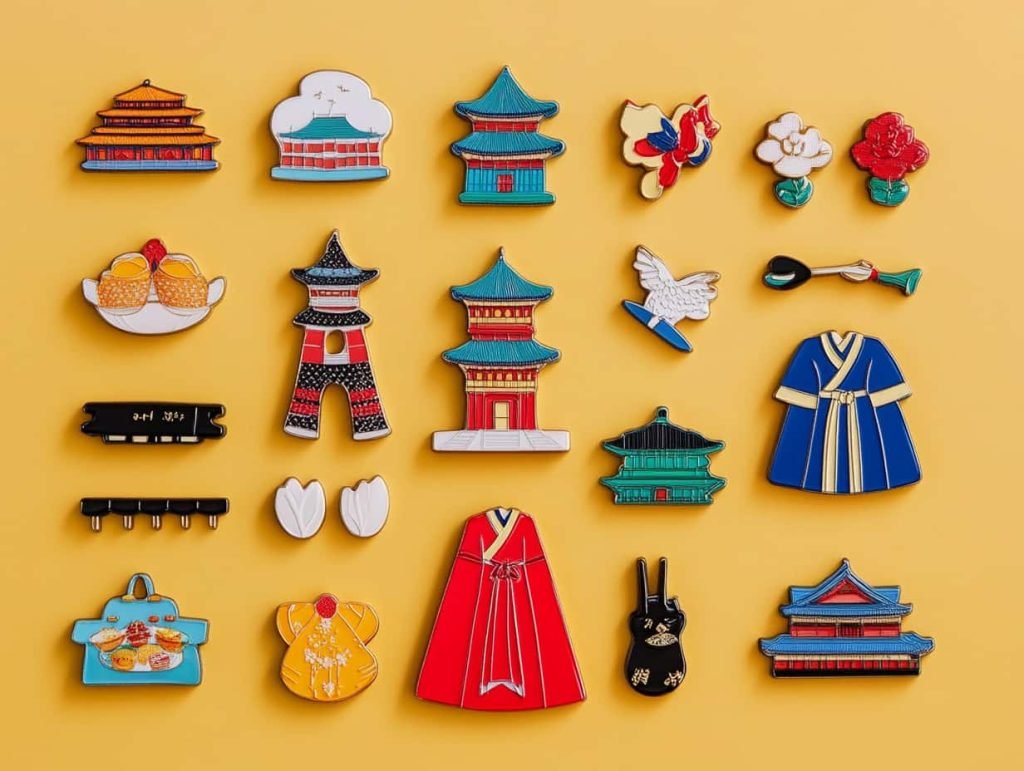 Custom South Korea Lapel Pins & Magnets - CustomBlitz.com
