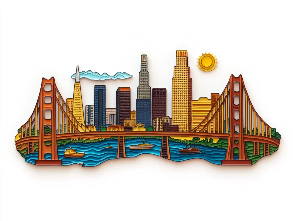 Custom Los Angeles Lapel Pins,Fridge Magnets,Keychains,Badges - CustomBlitz.com