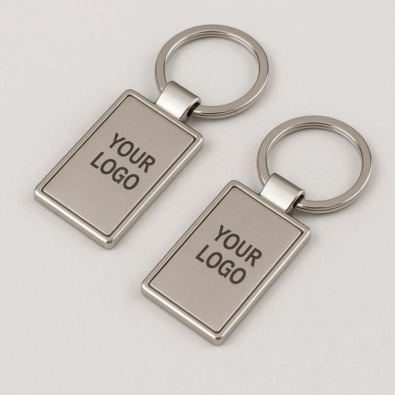 Custom Logo-Engraved Metal Keychains - CustomBlitz.com