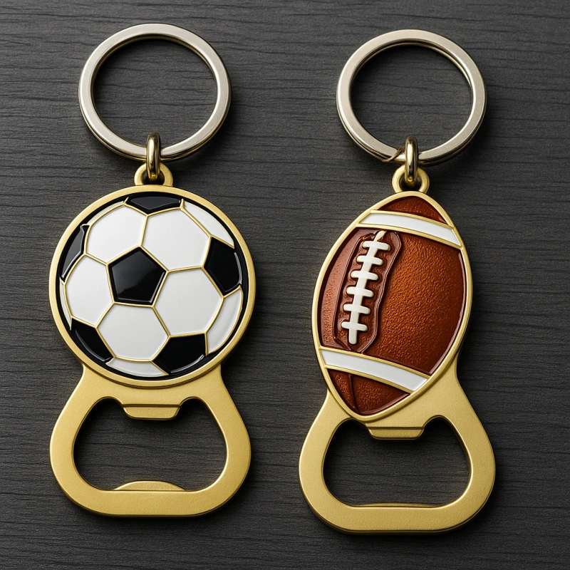 Custom Bottle Opener Keychain for Sports Event - CustomBlitz.com