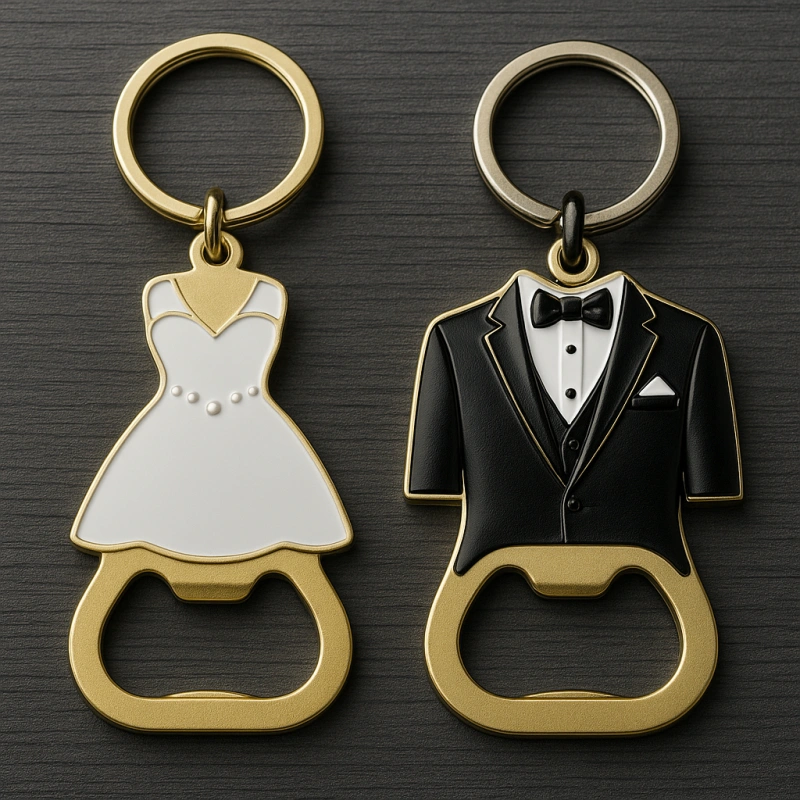 Custom Bottle Opener Keychain for Wedding Event - CustomBlitz.com
