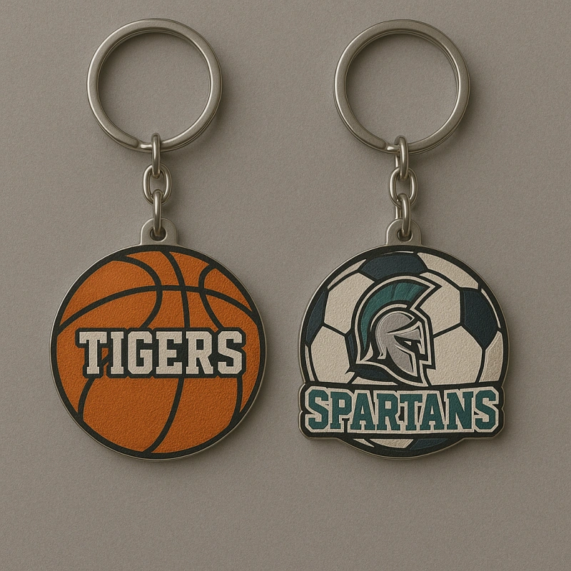 Custom Helmet or Ball-Shaped Keychains - CustomBlitz.com