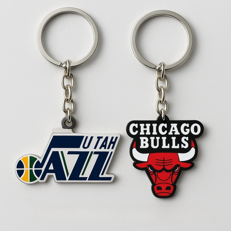 Custom Team Logo Enamel Keychains