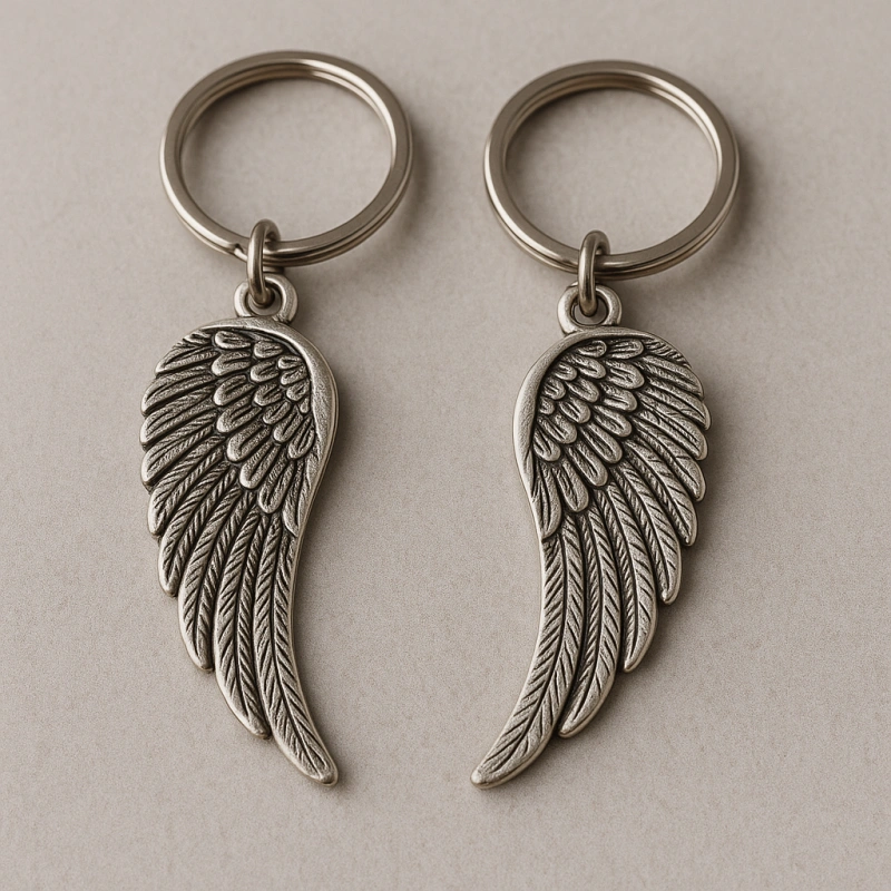 Custom Angel Wing Keychains - CustomBlitz.com