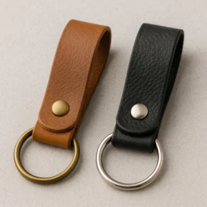 Custom Leather Strap Keychain - CustomBlitz.com