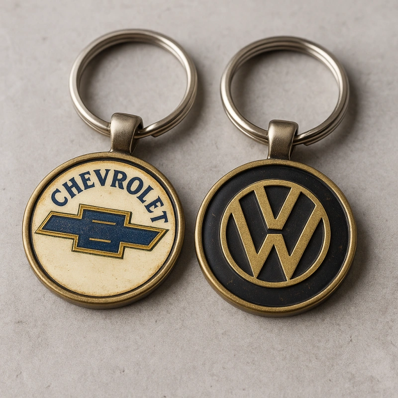 Custom Old Car Logo Keychain - CustomBlitz.com