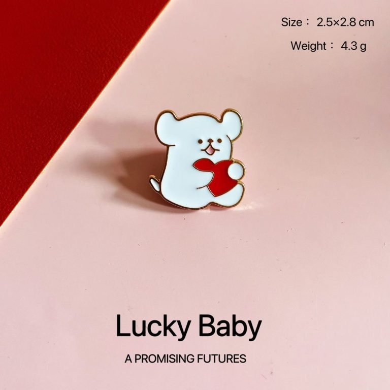 Custom Buy Cute Bear Pin Badge Realistic Photo - CustomBlitz