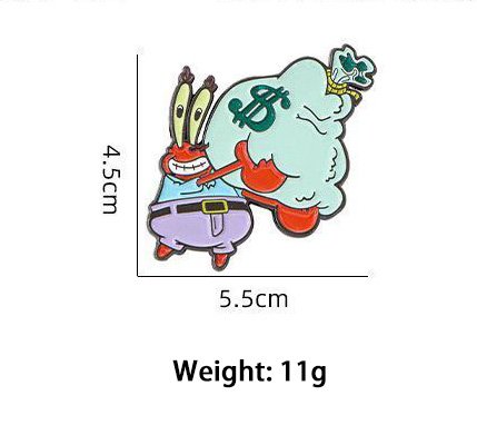 Custom Buy Mr. Krabs Pin Badge Size- CustomBlitz