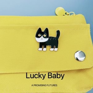 Custom Buy Black Cat Pin Badge Realistic Photo - CustomBlitz.com