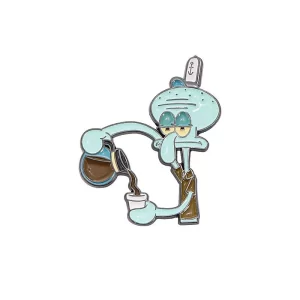 Custom Buy Squidward Pin Badge- CustomBlitz.com