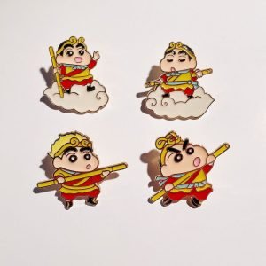 Custom Buy Shin-chan Monkey King Pin Badge Usage Scenarios- CustomBlitz.com