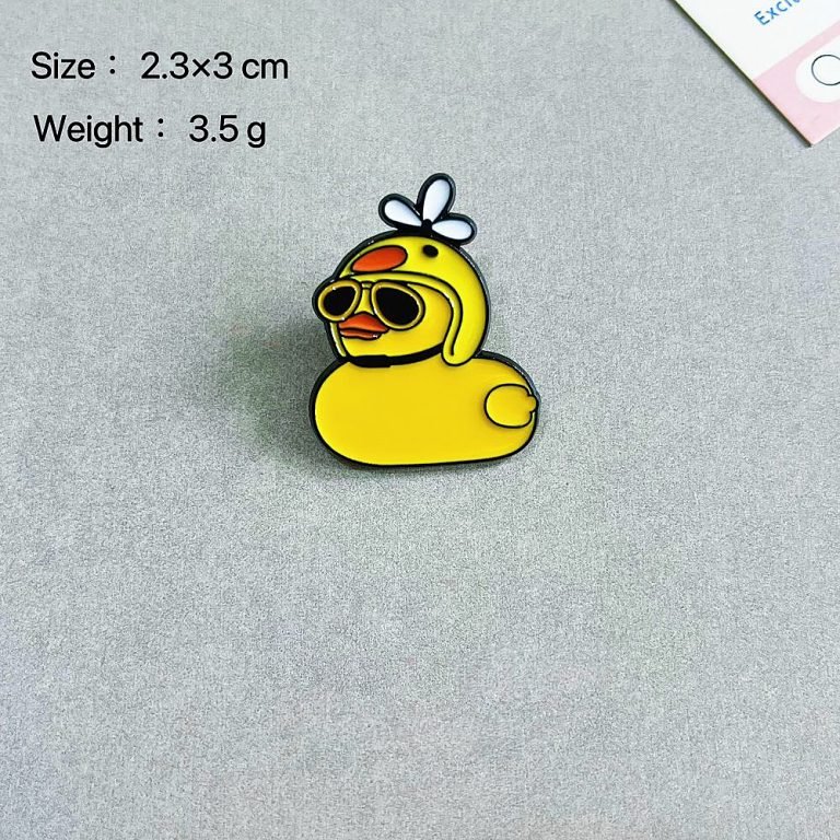 Custom Buy Cool Duck with Sunglasses Pin Badge Size- CustomBlitz