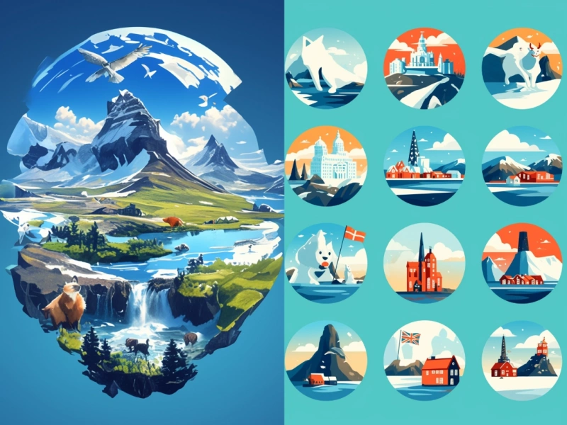 Custom Norway Landmarks Lapel Pins & Magnets - CustomBlitz.com