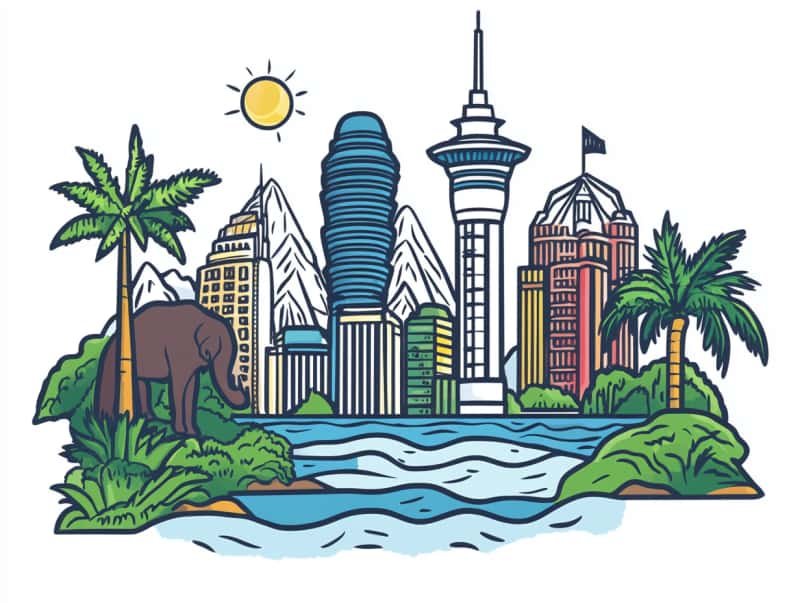 Custom New Zealand Lapel Pins & Magnets - CustomBlitz.com