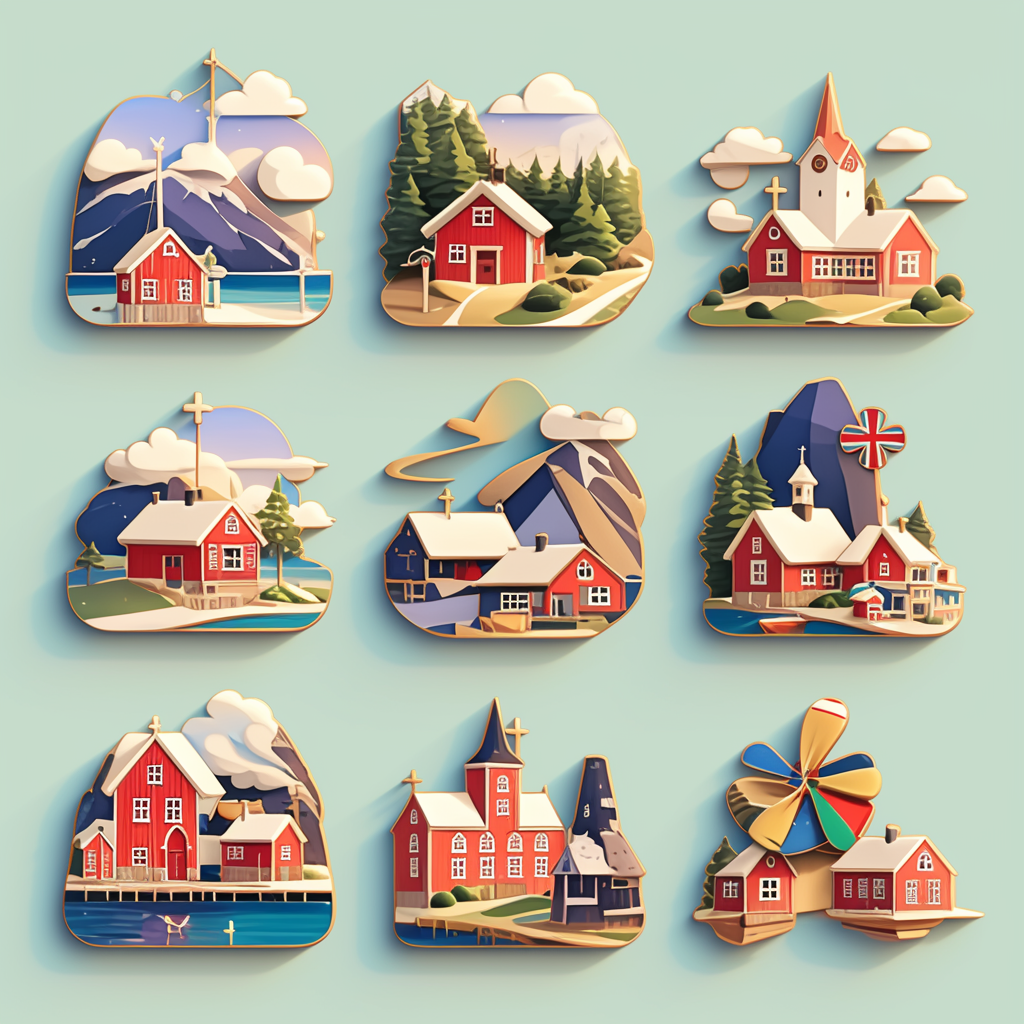 Custom Norway Lapel Pins & Magnets - CustomBlitz.com