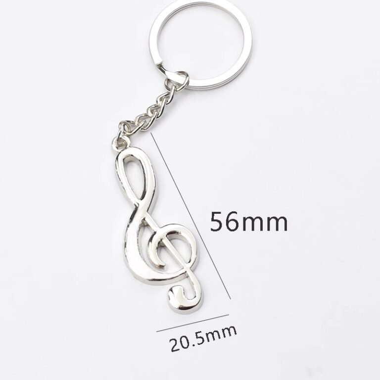 Custom Buy Music Note Keychains & Keyrings Size- CustomBlitz