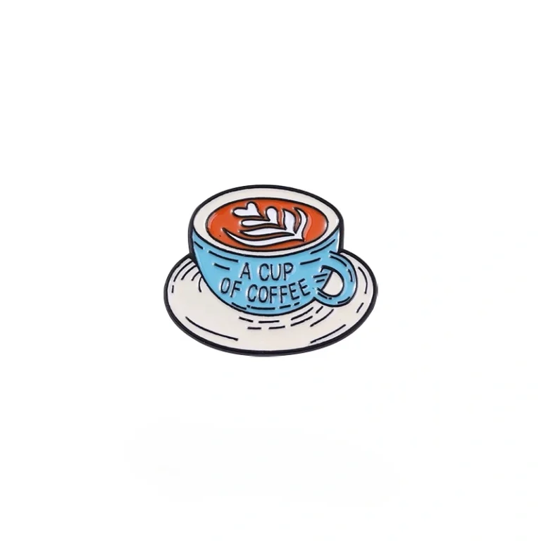 Custom Buy A Cup of Coffee Pins Badge - CustomBlitz.com