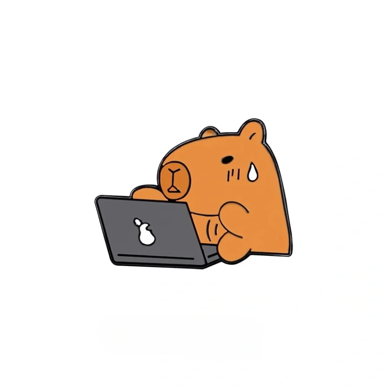 Custom Buy Laptop Bear Pins Badge - CustomBlitz.com