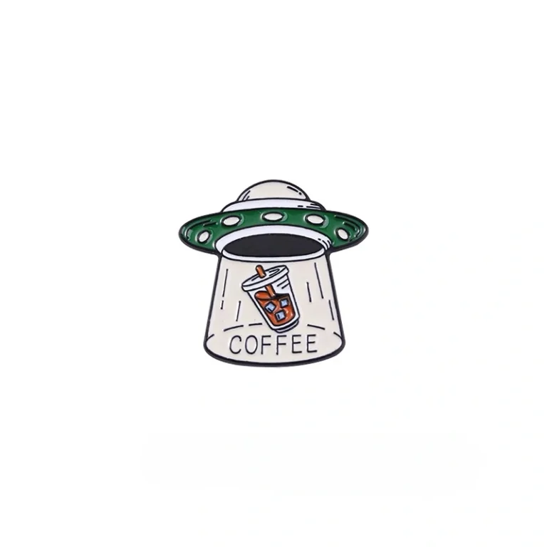 Custom Buy UFO Coffee Pins Badge - CustomBlitz.com