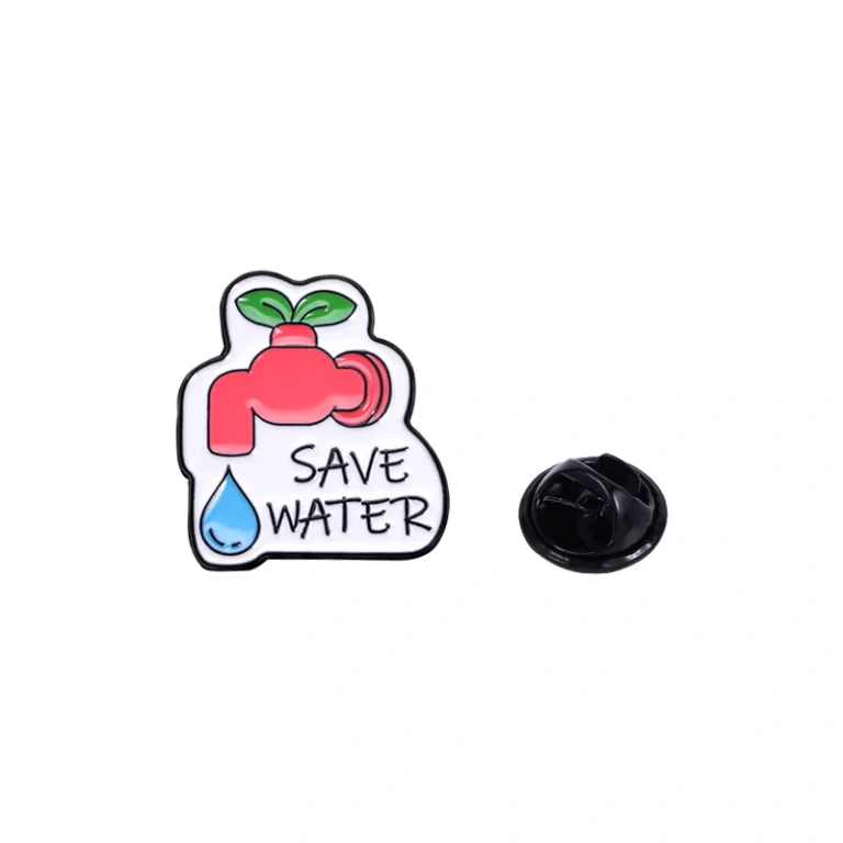 Custom Buy Save Water Pins Badge - CustomBlitz.com
