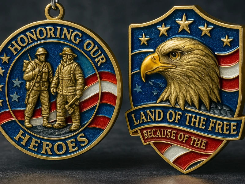 Custom Patriotic Challenge Coins - CustomBlitz.com