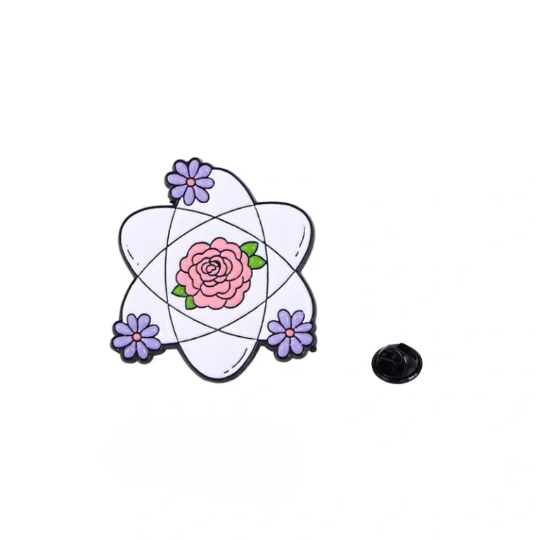 Custom Buy Atomic Rose Pins Badge - CustomBlitz.com