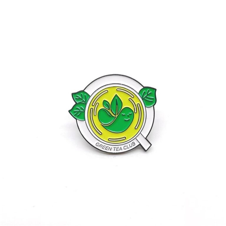 Custom Buy Green Tea Pins Badge - CustomBlitz