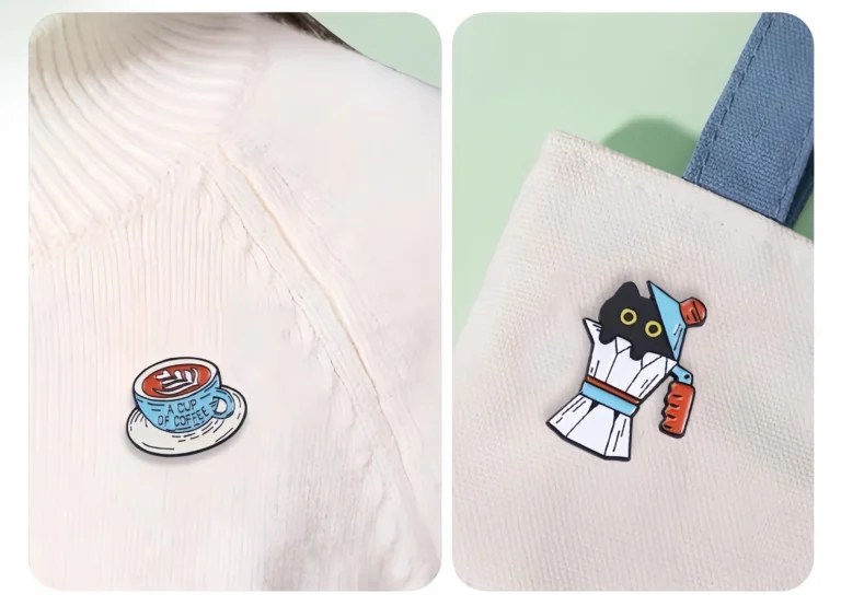 Custom Buy A Cup of Coffee Pins Badge Usage Scenarios- CustomBlitz