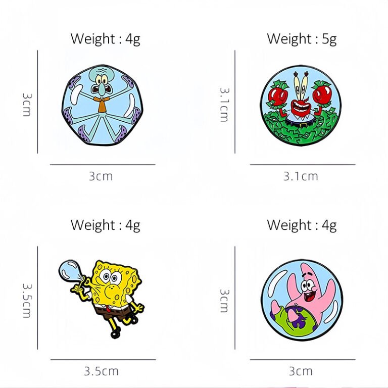 Custom Buy SpongeBob Bubble Pins Badge Size- CustomBlitz