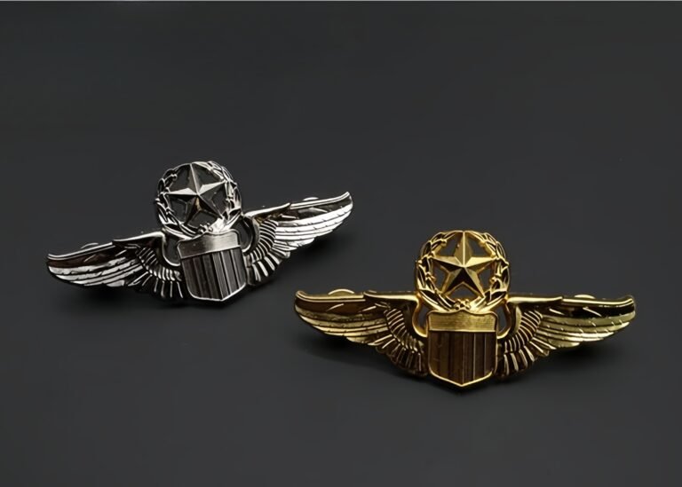 Custom Buy Silver Air Force Wings Pins Badge - CustomBlitz