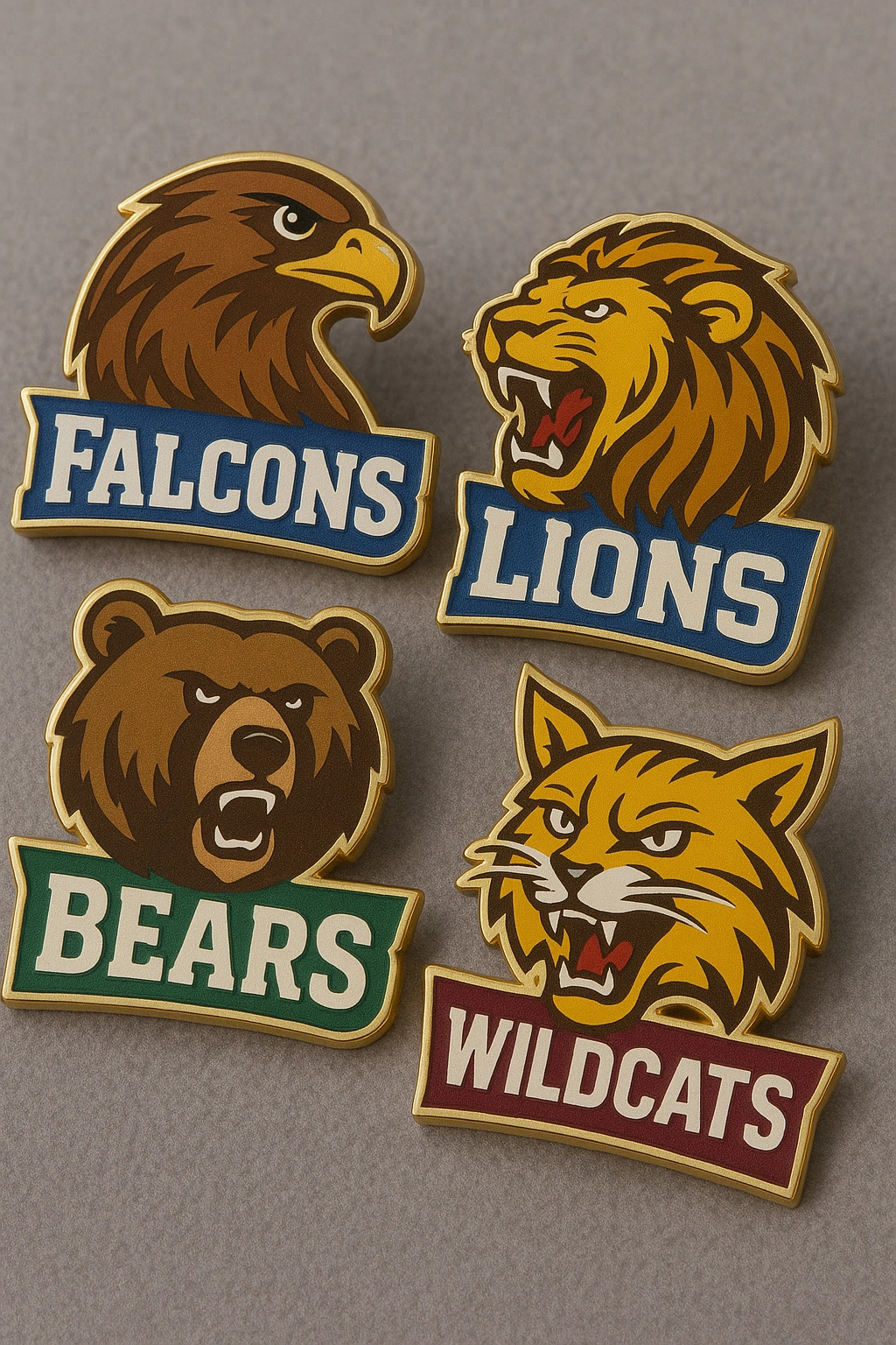 Custom Mascot Pins for School Events - CustomBlitz.com