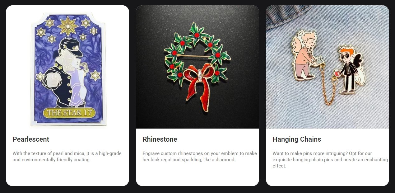 Custom pins options - CustomBlitz.com