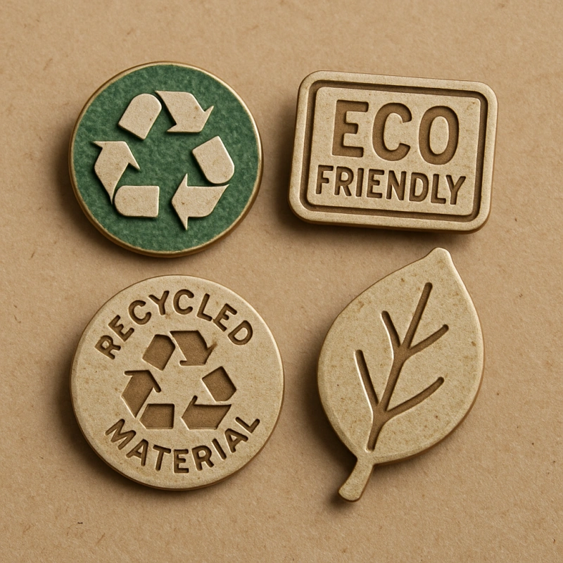 Custom Eco-Friendly Recycled Material Pins - CustomBlitz.com