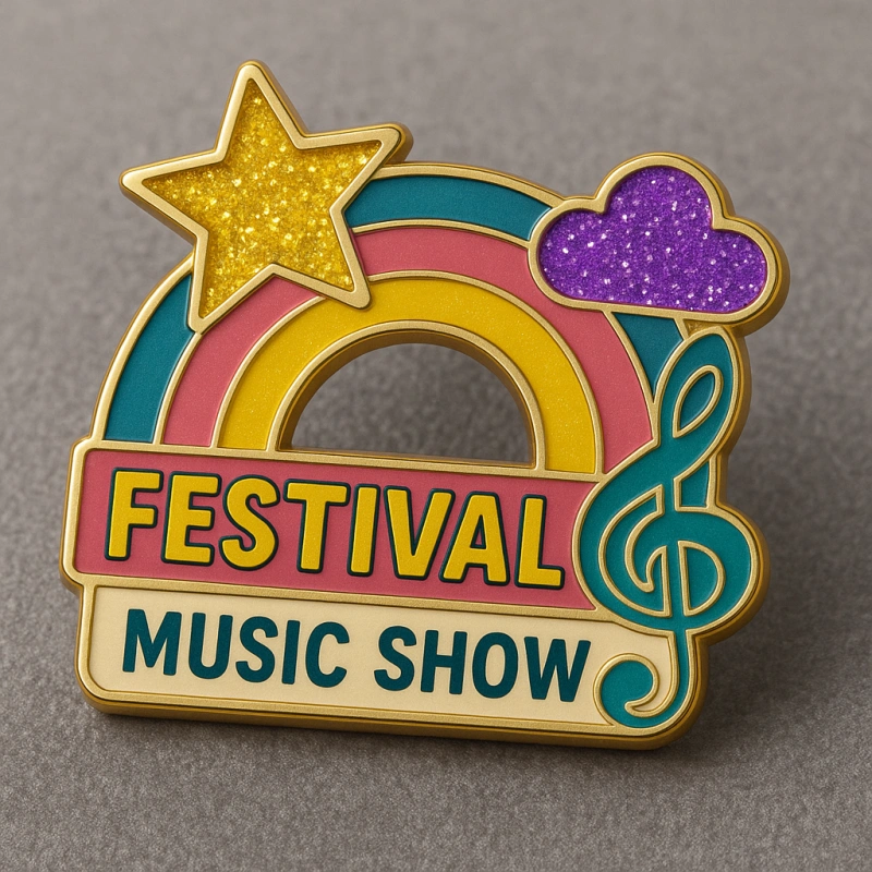 Event Theme Pins for Festivals & Music Shows - CustomBlitz.com