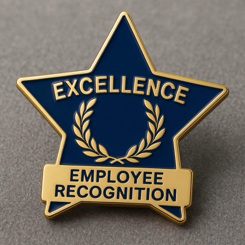 Hard Enamel Award Pins for Employee Recognition - CustomBlitz.com